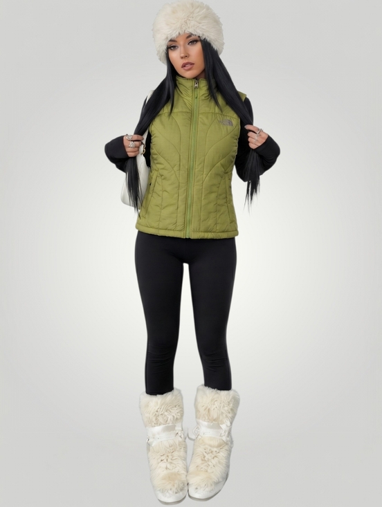 The North Face Jackets & Blazers - The North Face Women's Quilted Puffer Vest Medium Chartreuse Green  Outdoor Gorp